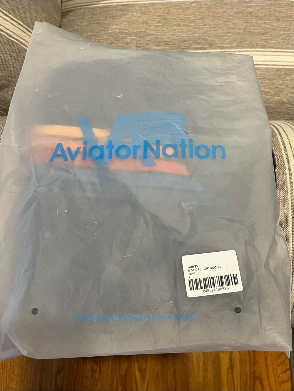 NWT Aviator Nation 5-Stripe Zip Hoodie - Picture 8 of 9